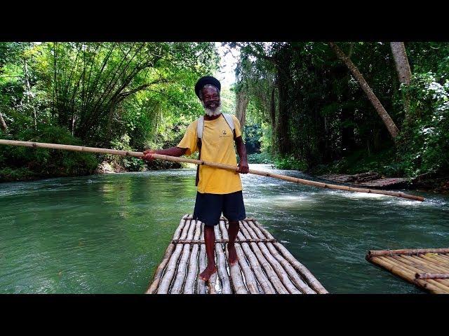 Martha Brae River Rafting Jamaica Bamboo Rafting Falmouth by Rafters Village Martha Brae Jamaika 4k