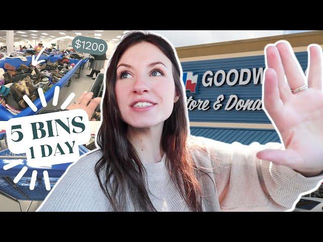 Thrift With Me at *ALL 5* Goodwill Outlet (Bins) Stores in Houston, TX in ONE DAY!