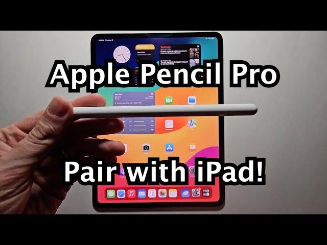 Apple Pencil Pro - How to Connect to iPad!