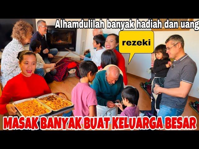 MASAK BANYAK BUAT KELUARGA BESAR SUAMI DAN DAPAT HADIAH DARI MERTUA !!ANAK2 BAHAGIA