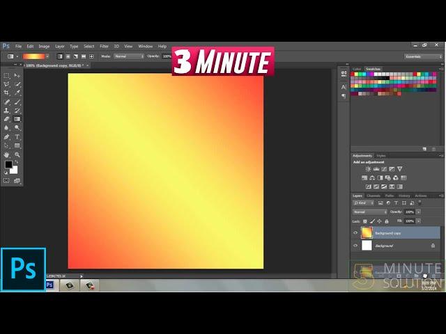 How to Make Gradient Background in Photoshop 2025