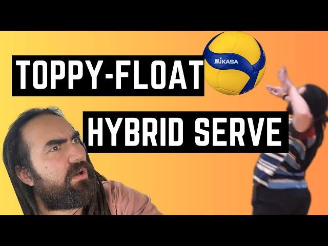 How to Hybrid Serve: Topspin to Float #volleyball