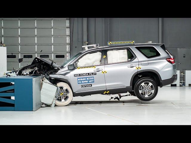 2025 Honda Pilot updated moderate overlap IIHS crash test