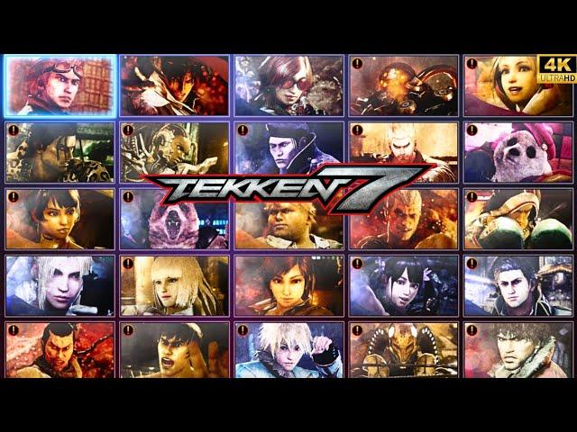 TEKKEN 7 All Characters (Endings) - 4K