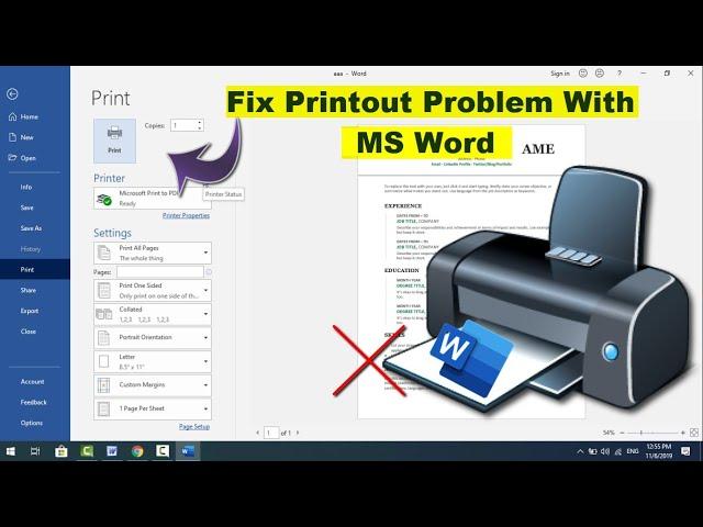 How to Fix Microsoft Word Print Not Working on Windows 10