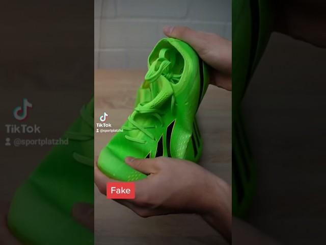 FAKE VS REAL Adidas X #trend #soccer #football #footballplayer #fußball #viral #tutorial #challenge