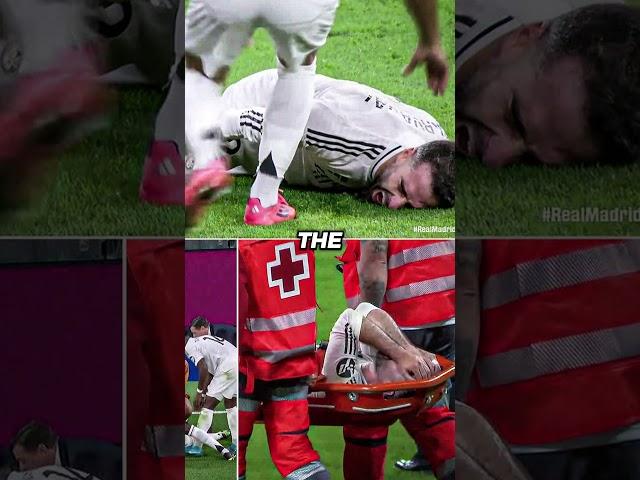 DANI CARVAJAL LEFT THE PITCH IN TEARS AFTER SUFFERING AN ACL INJURY  RESPECT FOR REAL MADRID 