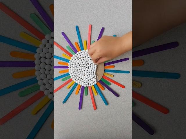 Icecream Stick Wall Decor | Popsicle Sticks Craft Ideas #shorts #icecreamstick #craft