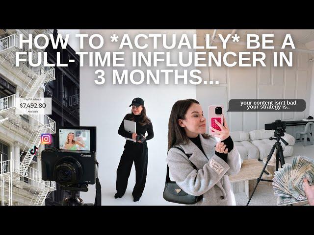 You're going to be a full-time content creator in 3 months & here's how you're going to do it..