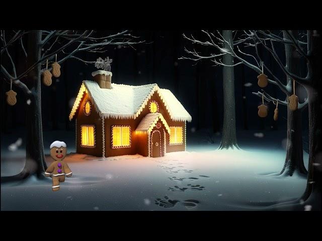 1 Hour Gingerbread House on Christmas Blizzard Sound in 432hz