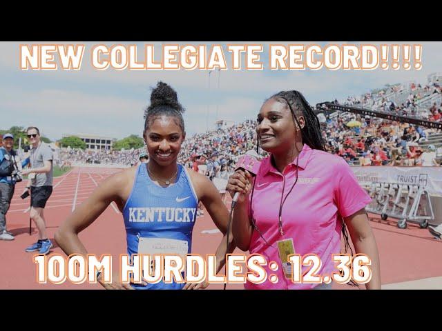 NEW COLLEGIATE RECORD | MASAI RUSSELL