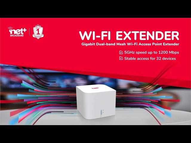 Introducing Netplus Gigabit Dual-band Mesh Wi-Fi Access Point Extender!