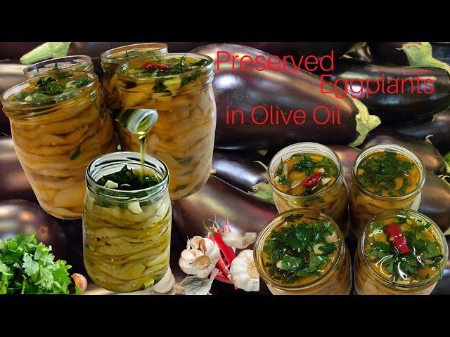 Preserved pickled eggplants in Olive Oil - The authentic Italian way