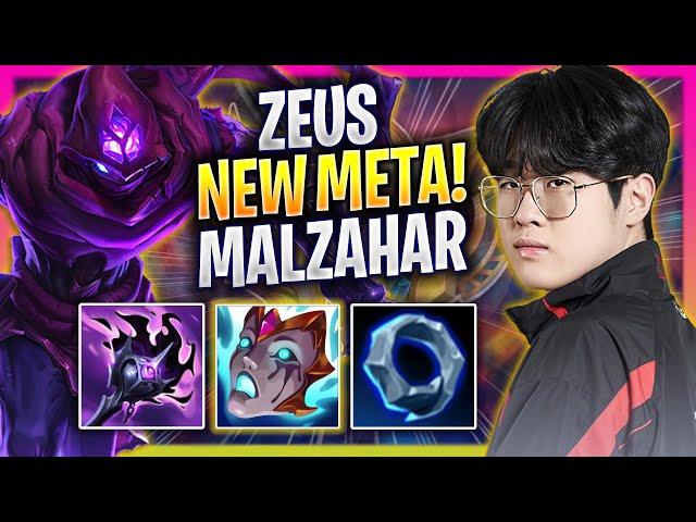 ZEUS TRIES NEW META MALZAHAR TOP! - T1 Zeus Plays Malzahar TOP vs Fiddlesticks! | Bootcamp 2024