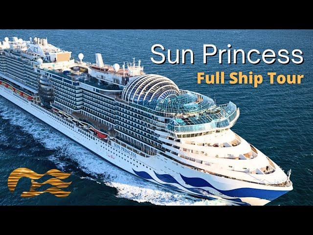 Sun Princess Full Tour & Review 2024 (Princess Cruises Largest Cruise Ship)