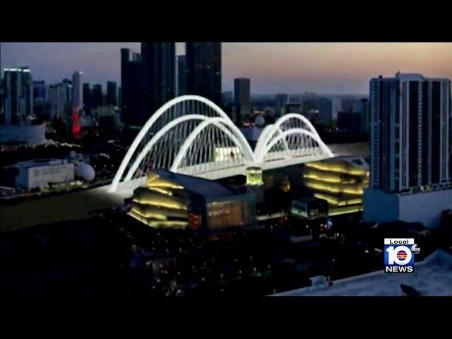 Local 10 gets behind-the-scenes look at 'Signature Bridge' project in Miami