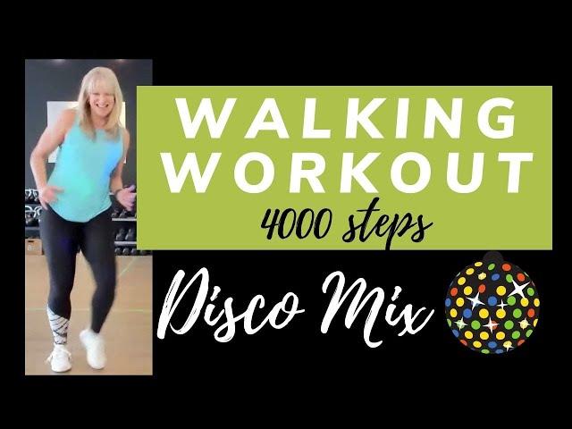 Quick 30 minute Disco Walk | Disco Hits Walking Workout 4000 steps at Home (shorter version)