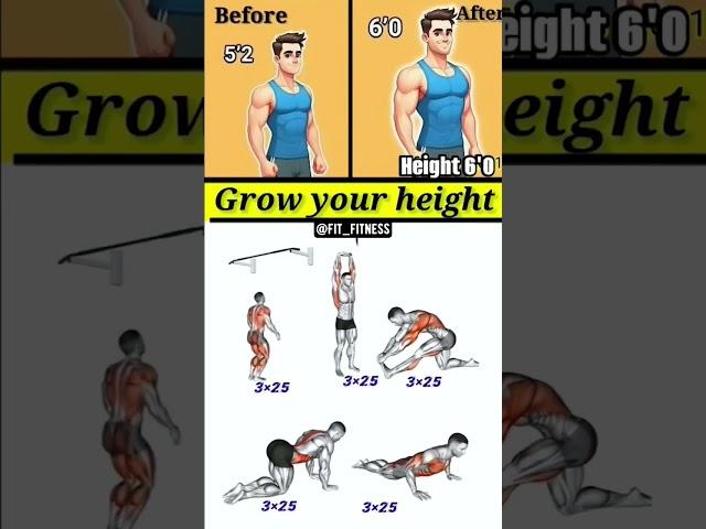 Increase Height in Fast & Easy way ‼️#fitness#shorts#gym#homeworkout #bodybuilding#jawlinegoals#yt