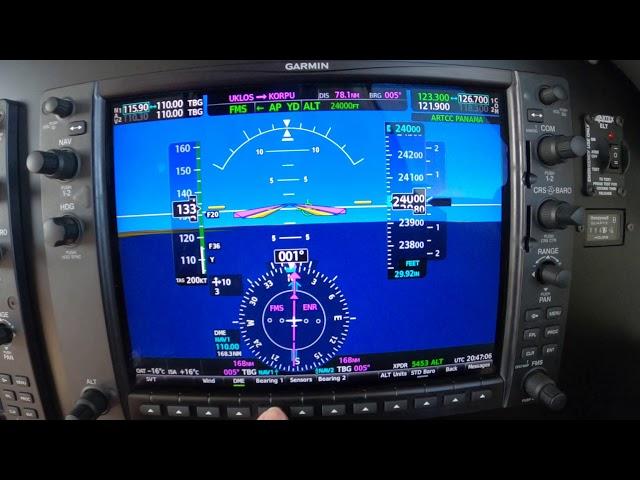 Performing a VOR Airborne Crosscheck with the PA46 G1000