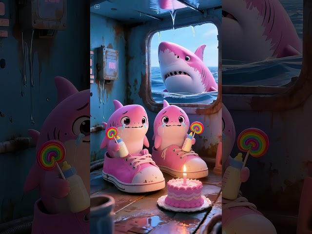 Baby Shark Can’t Function Without Cake  | Ocean Drama Unfolds #shark #whale #ocean #shorts