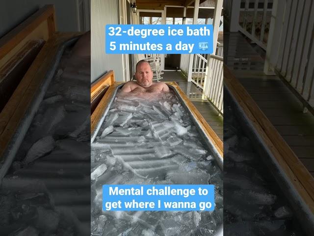 Five minutes a day in a 32° ice bath makes me mentally stronger and more resilient