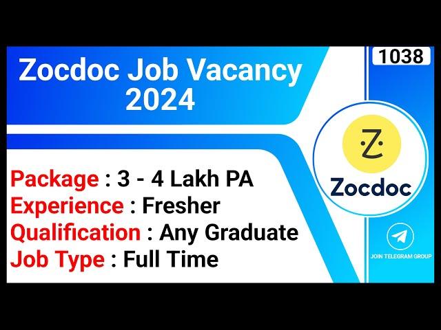 Zocdoc Job Vacancy 2024 | Full Time Jobs | Executive Assistant Jobs | MNC Jobs