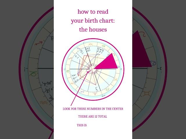 How do I read my birth chart to find my houses in astrology 