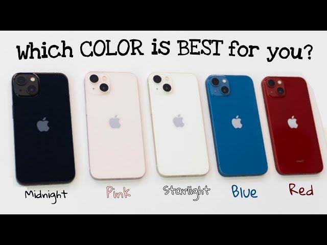 iPhone 13 All Colors Unboxing & Hands On Comparison! - Starlight vs Pink vs Blue vs Midnight vs Red