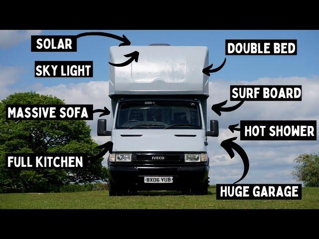 Ultimate Adventure Box Truck / Van Tour // Fully equipped with Surf board, bikes and loads more