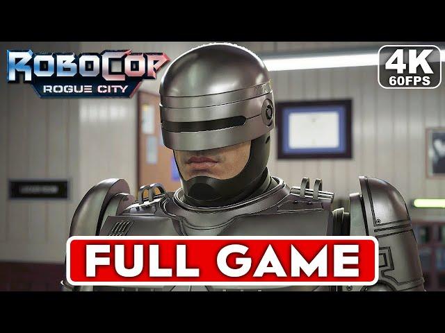 ROBOCOP ROGUE CITY Gameplay Walkthrough Part 1 FULL GAME [4K 60FPS PC ULTRA] - No Commentary