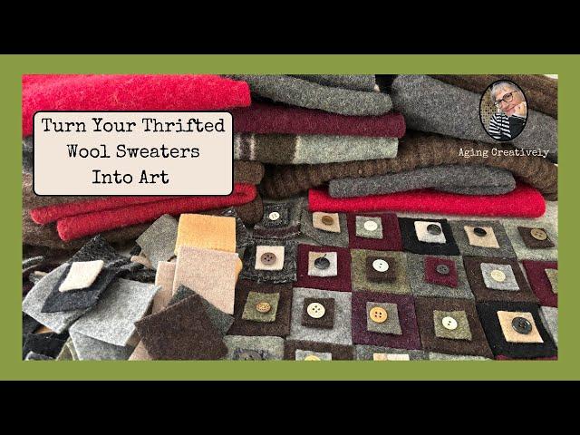 How to Felt and Deconstruct a Thrifted Wool Sweater