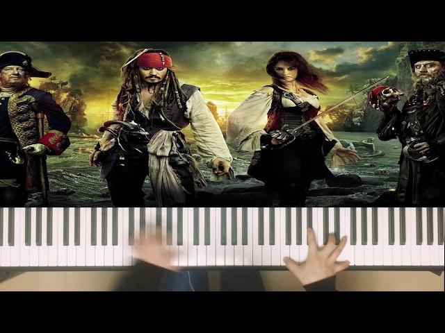 캐리비안의 해적 (어려운 버전) ost 피아노 Pirates of the Caribbean-He’s a Pirate Piano Cover, Pink Piano