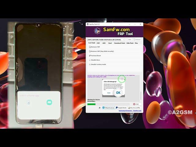 All Samsung FRP Bypass Android 11/12 | All Samsung FRP Remove One Click Unlock Tool 2023 | A2GSM