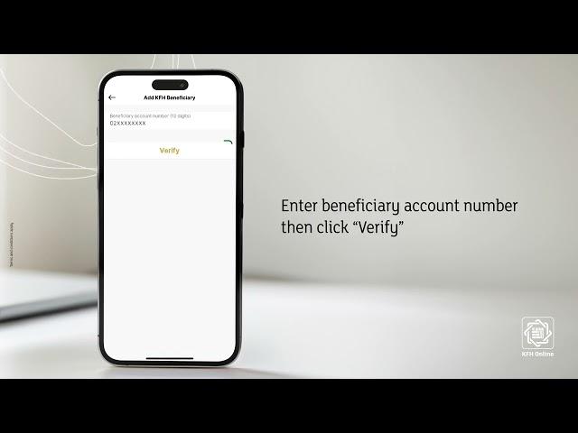 Add KFH beneficiary via KFH Online