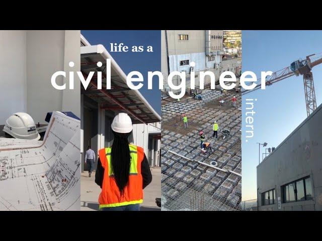 Life of a Civil Engineer | Site Engineer Intern ‍️