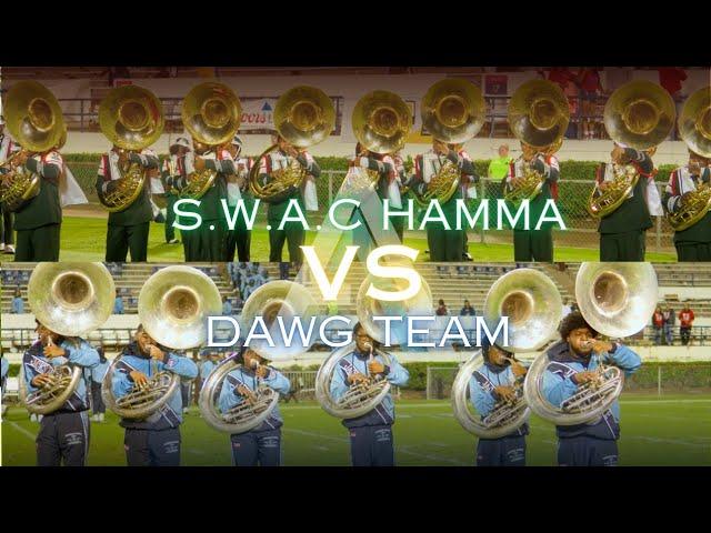 Tuba Battle - MVSU "S.W.A.C HAMMA" vs JSU "DAWG TEAM" | 2024 JSU vs MVSU | Watch in 4K!!!!