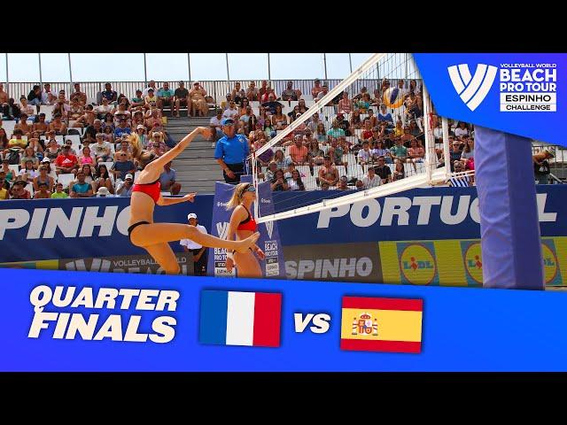 Placette/Richard vs. Soria/González - Quarter Final Highlights Espinho 2022 #BeachProTour