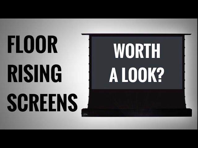 SCREENPRO FLOOR RISING ALR PROJECTOR SCREEN REVIEW | BEST PROJECTOR SCREEN OPTION??