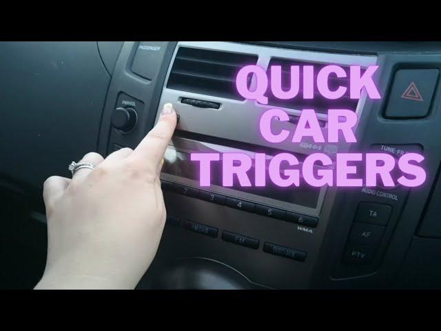 Quick Car Triggers | Pressing Buttons/Clicking Sounds | ASMR No Talking