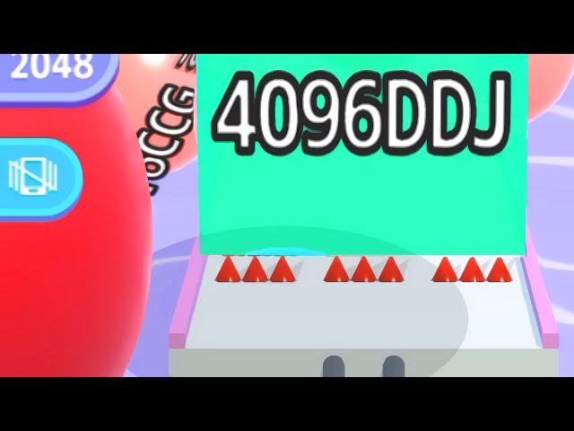 BALL RUN 2048 — INFINITY ∞ '4096 DDJ' WALL KNOCKING! (D-DJ-LLION, Gameplay)