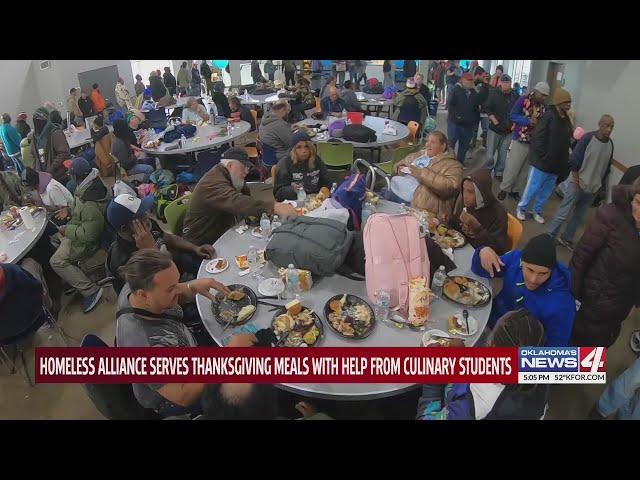 Homeless Alliance serves Thanksgiving meals with help from culinary students