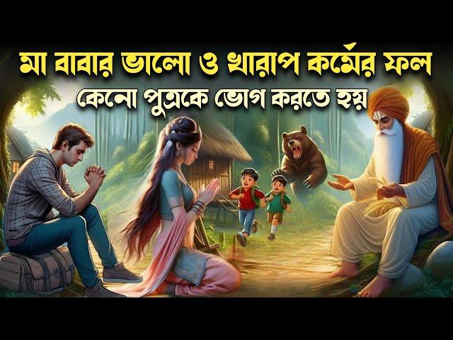 মা বাবার ভালো ও খারাপ কর্মের ফল সন্তানকে ভোগ করতে হয় | bengali moral story | a educational story |