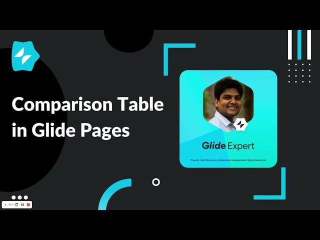 Building a Comparison Table in @glideapps Pages