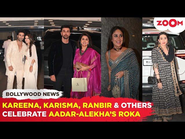 Kareena-Karisma Kapoor, Ranbir Kapoor with mom Neetu Kapoor ATTEND Aadar Jain-Alekha Advani Roka