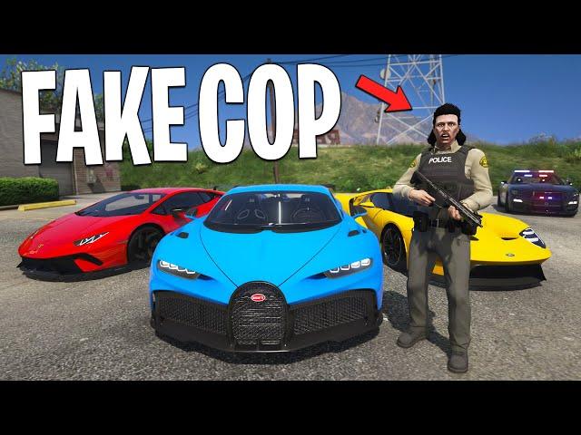 Robbing Dealerships as Fake Cop in GTA 5 RP..