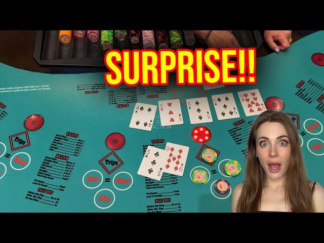 SURPRISE FULL HOUSE!! ULTIMATE TEXAS HOLD'EM IN LAS VEGAS!!