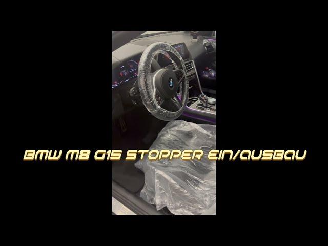 BMW M8 G15 Tachostopper Ein/Ausbau Tutorial