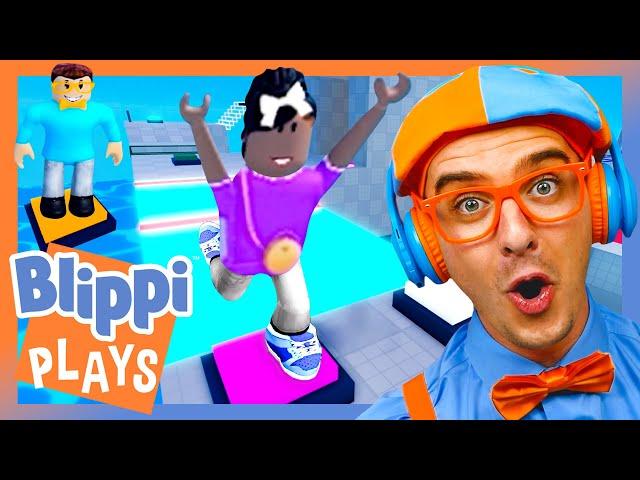 Blippi and Meekah Play 'Teamwork Puzzles' on Roblox! - PART 2! | Blippi Plays Roblox!