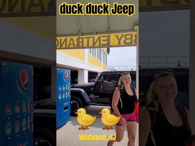 Jeep Ducking in Wildwood #duckduckjeep
