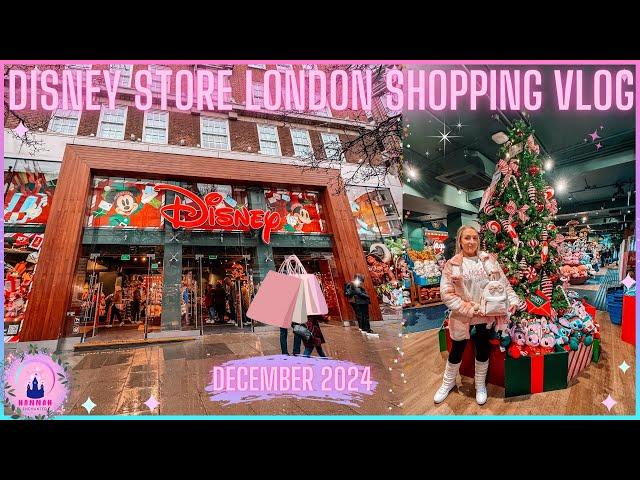 Disney Store Shopping Vlog December 2024 New Christmas Merch Come Shop With Me Haul London Oxford St